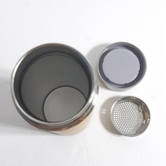 Ecologics Michael Infuser 16oz Tumbler Bamboo Travel Mug Stainless Steel Thermos - Picture 5 of 5